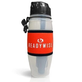 Readywise Seychelle Water Filtration Bottle Bottle Gray/Black, Bpa-Free, 28Oz