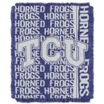 Northwest Ncaa Tcu Horned Frogs Woven Jacquard Throw Blanket, 48 X 60, Double Play