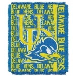 Northwest Ncaa Delaware Fightin Blue Hens Woven Jacquard Throw Blanket, 48 X 60, Double Play