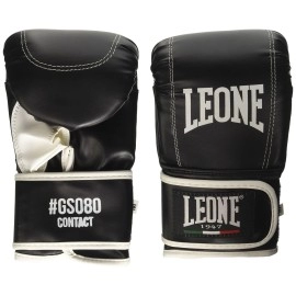 Leone 1947Atouch On Boxing Bag Gloves Black Black Size:Small
