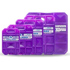 ARCTIC ICE Tundra Series, Long Lasting Reusable Ice Pack, Purple, Medium, 1.5 lbs