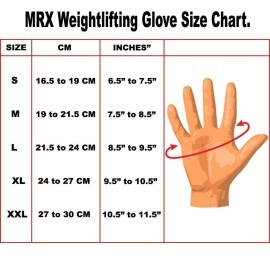 MRX Weight Lifting Gloves are Premium Quality Cowhide Leather with Long Wrist Straps - Gym Gloves, Workout Gloves, Exercise Gloves for Powerlifting, Fitness, Cross Training for Men & Women