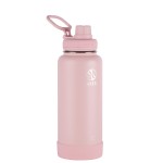 Takeya - 51012 Takeya Actives Insulated Stainless Steel Water Bottle with Spout Lid, 40 oz, Blush