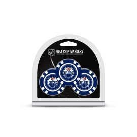 Team Golf Adult Unisex Edmonton Oilers 3 Pack Golf Chip Ball Markers, Multi Team Color, One Size US