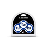 Team Golf NCAA Pittsburgh Panthers Golf Chip Ball Markers (3 Count), Poker Chip Size with Pop Out Smaller Double-Sided Enamel Markers