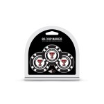 Team Golf NCAA Texas Tech Red Raiders Golf Chip Ball Markers (3 Count), Poker Chip Size with Pop Out Smaller Double-Sided Enamel Markers,Multi Team Color,One Size,25188