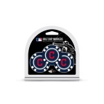 Team Golf MLB Cleveland Indians Golf Chip Ball Markers (3 Count), Poker Chip Size with Pop Out Smaller Double-Sided Enamel Markers, Multi Team Color, 95788