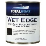 TotalBoat-365388 - Wet Edge Marine Topside Paint for Boats, Fiberglass, and Wood (Black, 1 Quarts (Pack of 1))