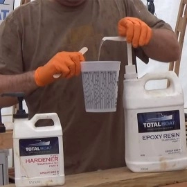 Totalboat 5:1 Epoxy Resin Kit (Gallon, Slow Hardener), Marine Grade Epoxy For Fiberglass And Wood Boat Building And Repair