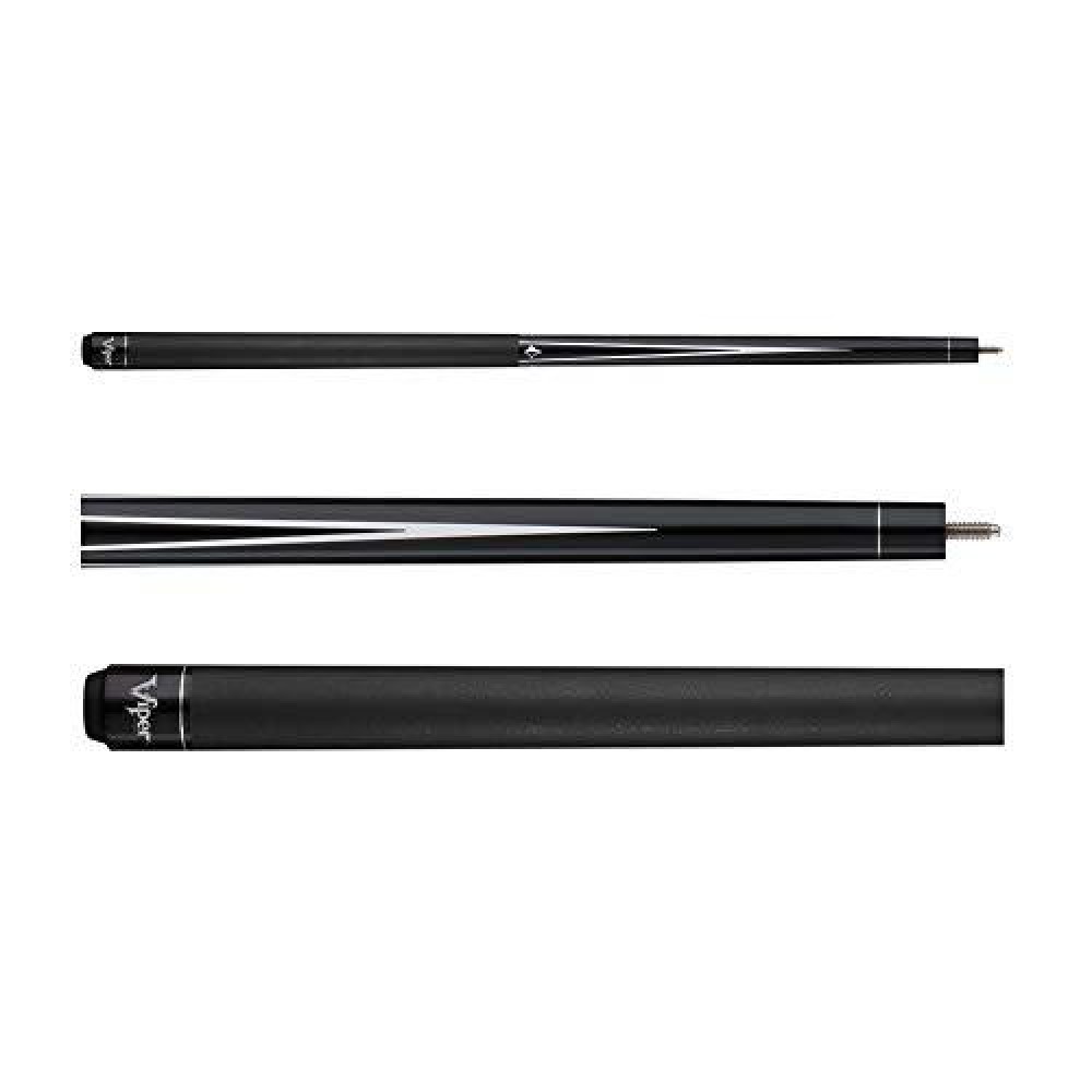 Viper Diamond 58 2-Piece Billiard/Pool Cue, Black, 21 Ounce