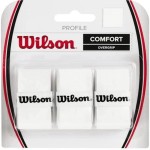 Wilson Profile Comfort Tennis Racket Overgrip 3 Pack - Us One Size - White