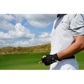 Zero Friction Mens Golf Gloves, Right Hand, One Size, Black