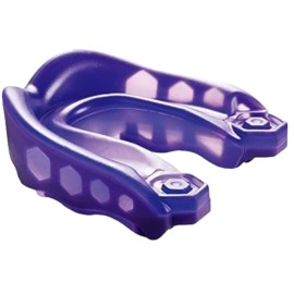 Shock Doctor Gel Max Mouth Guard, Heavy Duty Protection & Custom Fit, Youth, Purple