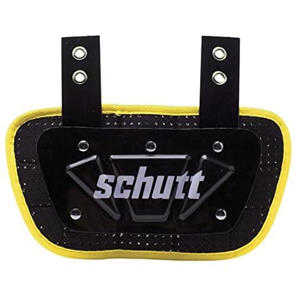 Schutt Sports Football Back-Plate For Shoulder Pads, Football Gear And Accessories, Neon Yellow, Youth