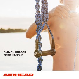 Airhead Spiral Braid Wakesurf Rope, 3 Sections, 16-Feet