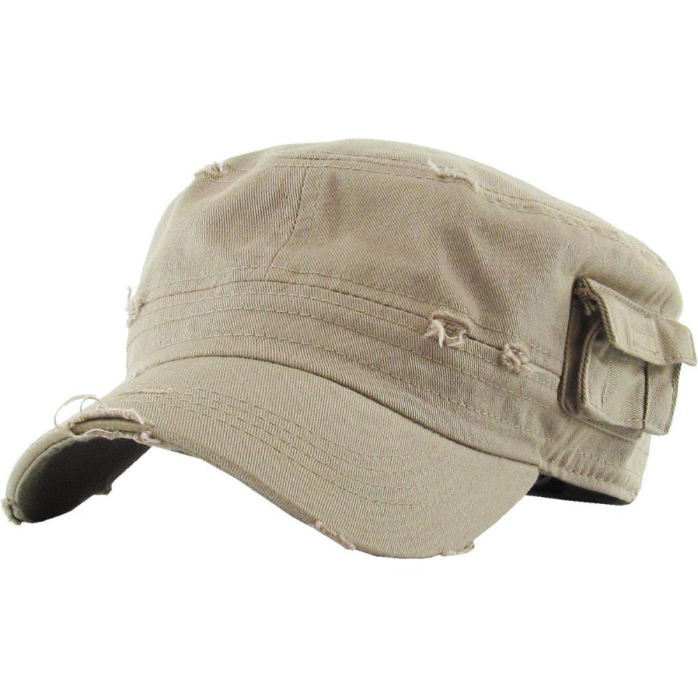 Kbk-1465 Khk Xl Cadet Army Cap Basic Everyday Military Style Hat (Now With Stash Pocket Version Available)