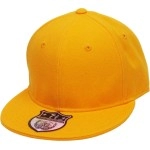 Knw-2364 Gld (7) The Real Original Fitted Flat-Bill Hats True-Fit, 9 Sizes 20 Colors