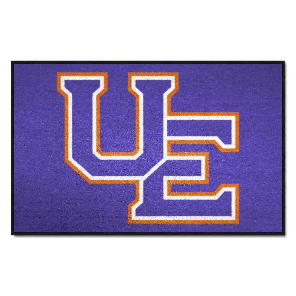 FANMATS 286 Evansville Purple Aces Starter Mat Accent Rug - 19in. x 30in. | Sports Fan Home Decor Rug and Tailgating Mat