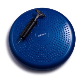 Inflated Stability Wobble Cushion, Including Free Pump/Exercise Fitness Core Balance Disc,Blue,Size: 13 Inches / 33 Cm Diameter