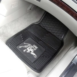 FANMATS 12923 Jackson State Tigers 2-Piece Heavy Duty Vinyl Car Mat Set, Front Row Floor Mats, All Weather Protection, Universal Fit, Deep Resevoir Design