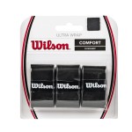 Wilson Sporting Goods Ultra Wrap Tennis Overgrip (3-Pack), Black (Wrz403000)