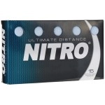 Nitro Long Distance High-Durability Golf Balls (15Pk) All Levels Ultimate Distance Titanium Core High Velocity Great Stop & Sticking Ability Golf Balls Usga Approved-Total Of 15-White