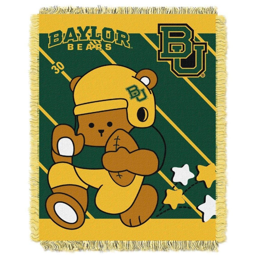 Baylor Bears Woven Baby Blanket 36 X 48