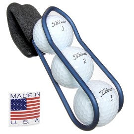 Golf Ball Holder - Pro with Quick-Draw Release (Blue)