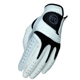 MG Golf Glove Mens Left (RH Golfer) TechGrip All-Cabretta Leather (Medium-Large Cadet Size)