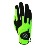 Zero Friction Mens Golf Gloves, Right Hand, One Size, Lime Green