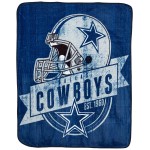 Northwest NFL Dallas Cowboys Unisex-Adult Raschel Throw Blanket, 50