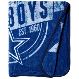 Northwest NFL Dallas Cowboys Unisex-Adult Raschel Throw Blanket, 50