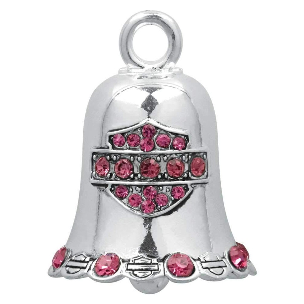 Harley-Davidson Pink Crystal Bar & Shield Ride Bell HRB019