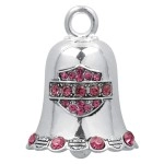 Harley-Davidson Pink Crystal Bar & Shield Ride Bell HRB019