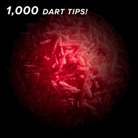 Viper Dart Accessory: Tufflex III 2BA Thread Soft Tip Dart Points, Neon Pink, 1000 Pack