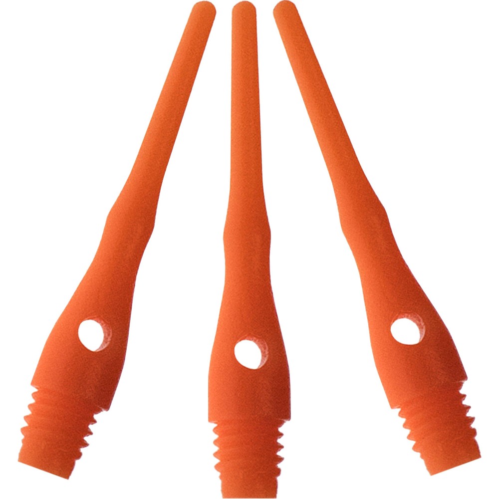 Viper Dart Accessory: Tufflex III 2BA Thread Soft Tip Dart Points, Neon Orange, 1000 Pack