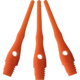 Viper Dart Accessory: Tufflex III 2BA Thread Soft Tip Dart Points, Neon Orange, 1000 Pack