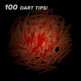 Viper Dart Accessory: Tufflex III 2BA Thread Soft Tip Dart Points, Neon Orange, 1000 Pack