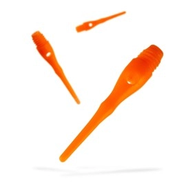 Viper Dart Accessory: Tufflex III 2BA Thread Soft Tip Dart Points, Neon Orange, 1000 Pack