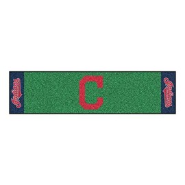 Fanmats 16915 Team Color 18X72 Mlb - Cleveland Indians Block-C Putting Green Runner