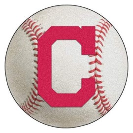 Fanmats 16912 Mlb Cleveland Indians Block-C Baseball Mat, 26/Small, Black