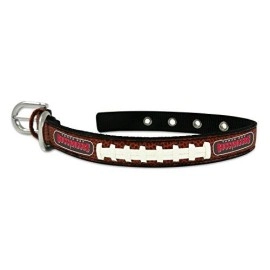 NFL Tampa Bay Buccaneers Classic Leather Football Collar, Brown, Small