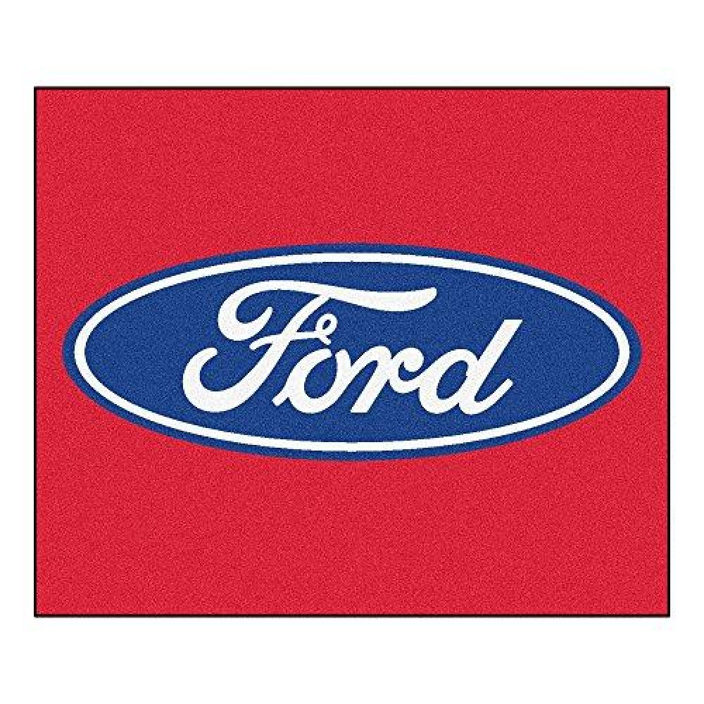 Fanmats 16083 Ford Oval Tailgater Rug - Red