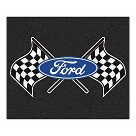 Fanmats 15861 Ford Flags Tailgater Rug - Black