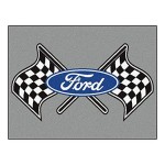 Fanmats 15881 Team Color 33.75 X 42.5 All-Star Mat (Ford Flags - Black)