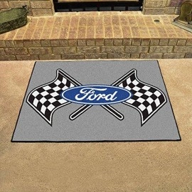 Fanmats 15881 Team Color 33.75 X 42.5 All-Star Mat (Ford Flags - Black)