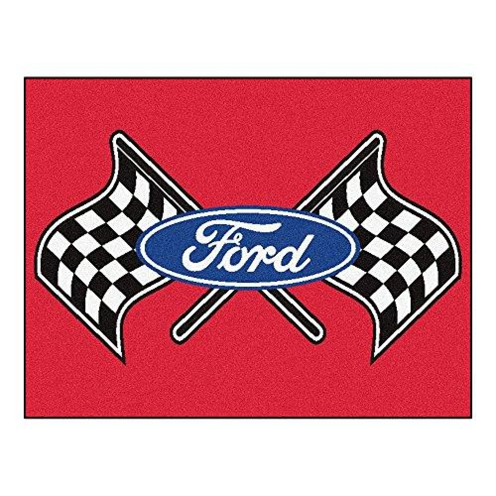 Fanmats 15880 Team Color 33.75 X 42.5 All-Star Mat (Ford Flags - Gray)