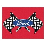 Fanmats 15880 Team Color 33.75 X 42.5 All-Star Mat (Ford Flags - Gray)