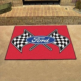 Fanmats 15880 Team Color 33.75 X 42.5 All-Star Mat (Ford Flags - Gray)