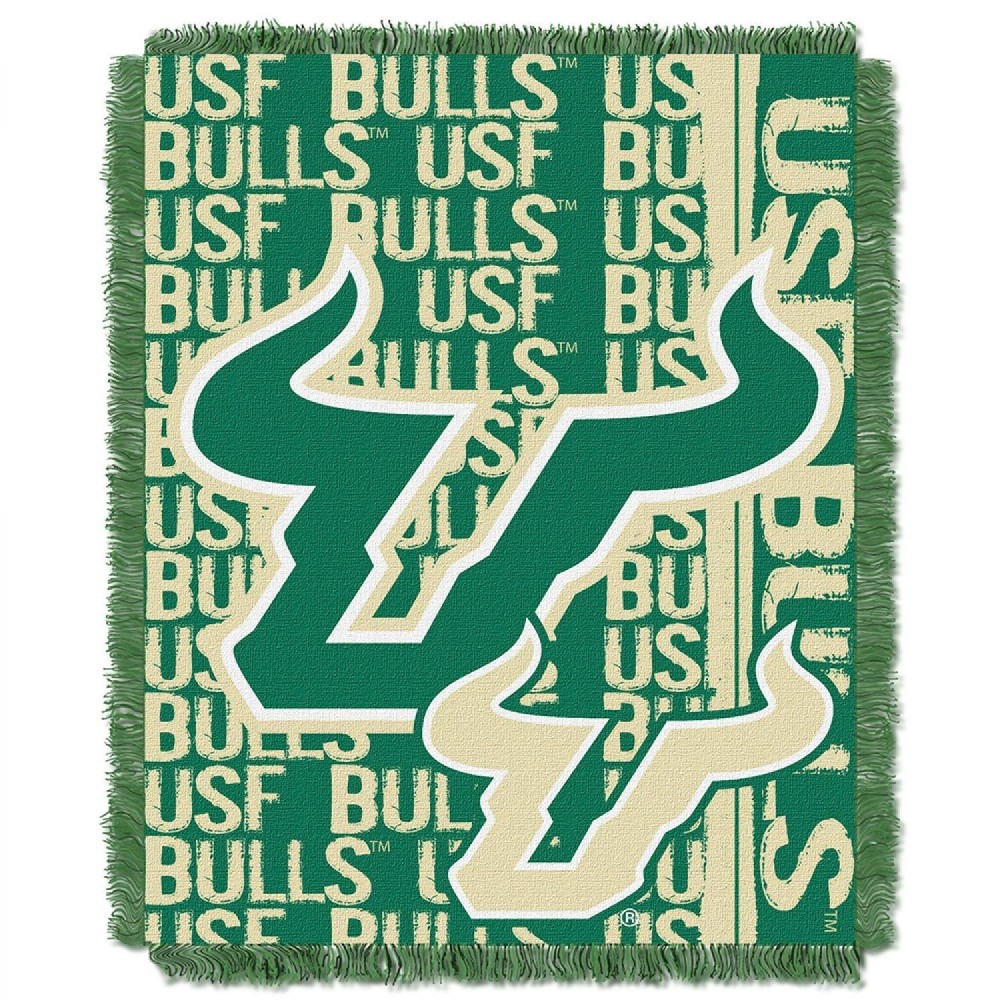 Northwest The Company South Florida Bulls Double Play Woven Jacquard Throw